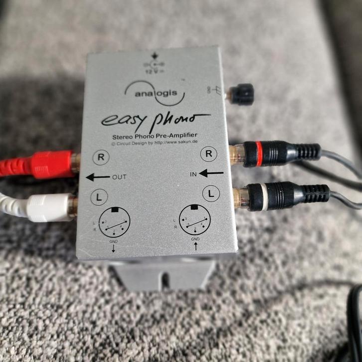 Analogis Easy Phono Voorversterker Stereo, Audio, Tv en Foto, Versterkers en Receivers, Zo goed als nieuw, Stereo, Minder dan 60 watt