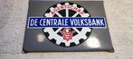 Emaille bord CVB Agentschap De Centrale Volksbank, Ophalen of Verzenden, Zo goed als nieuw, Reclamebord