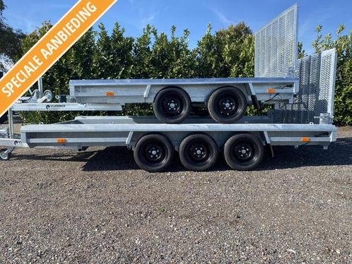 NIEUW VLEMMIX Machinetransporter Dieplader met laadklep., Auto diversen, Aanhangers en Bagagewagens, Nieuw