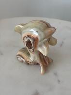 Vintage onyx dolfijn beeldje, Ophalen of Verzenden, Zo goed als nieuw, Dier