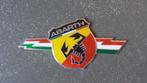 1x Italy Italie Abarth flag vlag badge embleem stickers 3D, Verzamelen, Stickers, Verzenden, Nieuw, Auto of Motor