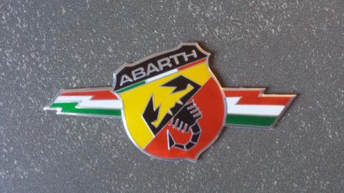 1x Italy Italie Abarth flag vlag badge embleem stickers 3D, Verzamelen, Stickers, Nieuw, Auto of Motor, Verzenden