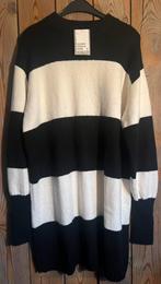 Nieuwe zwart/witte trui jurk H&M maat L, H&M, Zwart, Maat 42/44 (L), Nieuw