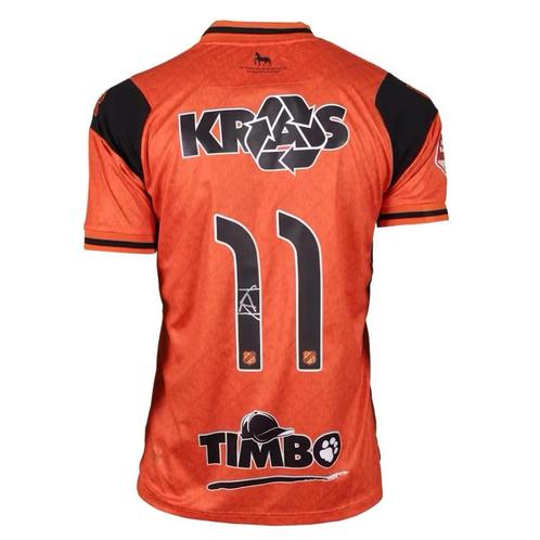 FC Volendam MatchWorn Shirt.  Nr 11 Aurelio Oehler, Sport en Fitness, Voetbal, Zo goed als nieuw, Shirt, Maat L, Verzenden
