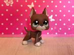 Littlest pet shop 1519 bruine great dane hond dog petshop LP, Ophalen of Verzenden, Gebruikt