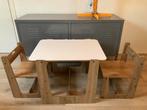 Kindertafel met stoeltjes, Kinderen en Baby's, Kinderkamer | Tafels en Stoelen, Ophalen, Zo goed als nieuw, Tafel(s) en Stoel(en)