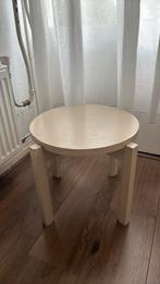 Tafeltje, Huis en Inrichting, Minder dan 55 cm, Gebruikt, Rond, Hout