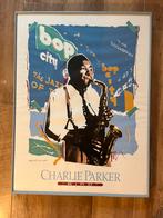 Charlie parker poster ingelijst., Verzamelen, Muziek, Artiesten en Beroemdheden, Ophalen of Verzenden, Poster, Artwork of Schilderij