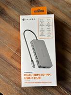 HYPER Hyperdrive DUAL HDMI 10-in-1 USB-C HUB, Nieuw, Ophalen of Verzenden