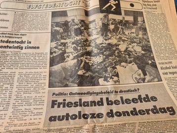 Nieuwsblad vh Noorden Elfstedentocht 1985 beschikbaar voor biedingen
