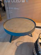 2 Salon Tafels - IJzer met Betonlook, Huis en Inrichting, Tafels | Salontafels, Ophalen, Minder dan 50 cm, Gebruikt, Rond