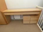 Malm lange (kap)tafel met lade, Huis en Inrichting, Ophalen, Overige materialen, Gebruikt, 150 tot 200 cm
