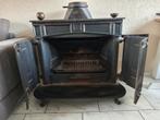 Houtkachel gietijzer Bieden, Huis en Inrichting, Kachels, Ophalen, Gebruikt, Houtkachel, Vrijstaand