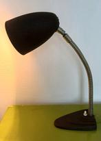 ndustriele bureaulamp, donkerbruin, vintage, jaren 50, Gebruikt, Vintage, Ophalen of Verzenden, Metaal