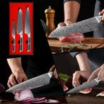 Damascus Messenset – 67 Lagen Staal, Ophalen of Verzenden, Nieuw, Overige materialen, Bestekset