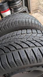 Dunlop sp wintersport plus twee velgen Ford focus 215/55/16, Ophalen, Gebruikt