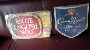 2 reclamebord bier en whisky  beschikbaar voor biedingen