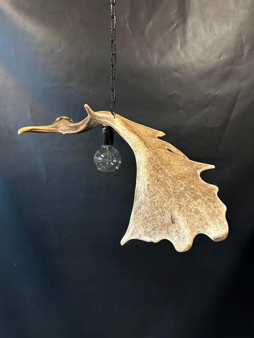 Geweienlamp.lamp.hanglamp.geweien.edelhert.damhert.brocante, Huis en Inrichting, Lampen | Hanglampen, Nieuw, Ophalen of Verzenden