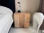 Nachtkastje massief steigerhout, Huis en Inrichting, Slaapkamer | Nachtkastjes, Ophalen, Zo goed als nieuw, 45 tot 65 cm, Minder dan 55 cm