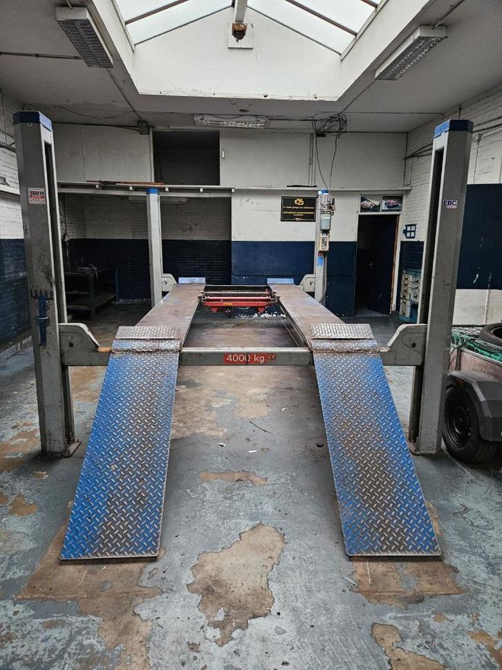 4 kolombrug 4000kg/met brug krik/lange rijplaten/apk keuring, Auto diversen, Autogereedschap, Gebruikt, Ophalen