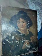 Oud schilderijtje, Antiek en Kunst, Kunst | Schilderijen | Klassiek, Ophalen