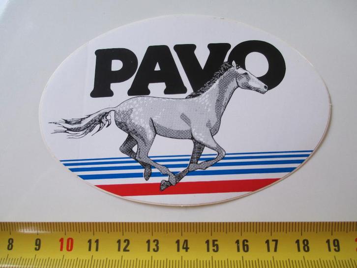 sticker PAVO paard *, Verzamelen, Stickers, Zo goed als nieuw, Ophalen