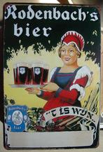 RODENBACH REKLAME -METAAL-, Verzamelen, Biermerken, Ophalen of Verzenden, Gebruikt, Reclamebord, Plaat of Schild, Overige merken