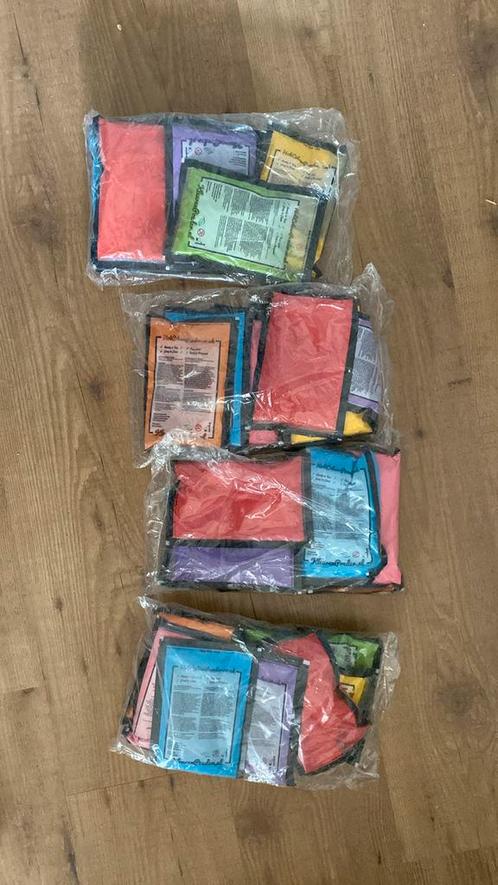 Kleurpoeder 4x zak met 7 zakjes, Hobby en Vrije tijd, Feestartikelen, Nieuw, Verzenden