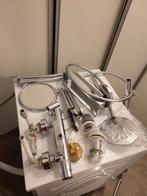 compleet chrome sanitair set, Ophalen of Verzenden, Gebruikt, Glas, Douche