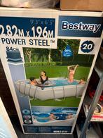 Bestway powersteel 282x196x 84cm, Ophalen of Verzenden, Zo goed als nieuw, Zwembadpomp
