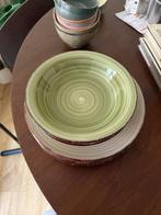 Mooie groene borden set servies van Tavola, Huis en Inrichting, Keuken | Servies, Ophalen, Gebruikt, Bord(en), Overige stijlen