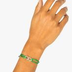 Buddha to Buddha Groene Koord Armband Zilver, Sieraden, Tassen en Uiterlijk, Armbanden, Ophalen of Verzenden, Nieuw, Groen, Zilver