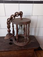 mooie vintage lamp hanglamp voor de hal, hout Frans brocante, Antiek en Kunst, Ophalen