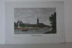 BROEK IN WATERLAND HOUTGRAVURE CA. 1850 Handgekleurd GF6, Antiek en Kunst, Verzenden