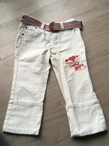 DOBBER 3/4 broek prachtig + riem NIEUW maat 128 D15 beschikbaar voor biedingen