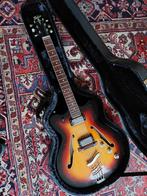 Vintage Höfner / Hofner Verythin. Hollowbody. Met koffer., Ophalen, Gebruikt, Hollow body, Overige merken