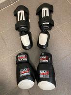 Bokshandschoenen en scheenbeschermers - volwassenen, Ophalen, Zo goed als nieuw, Bokshandschoenen