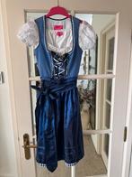 Krüger Madl Wolkentraum Dirndl - Maat 32/XS, Overige typen, Blauw, Ophalen of Verzenden, Zo goed als nieuw