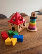 Houten vormenstoof en stapeltoren IKEA, Ophalen of Verzenden, Zo goed als nieuw, Speelset