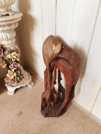 Groot hert, teak hout, Antiek en Kunst, Ophalen