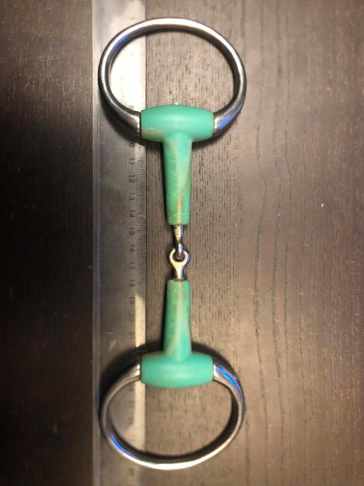 12 CM Enkelgebroken Bustrens Kunststof Mondstuk, Dieren en Toebehoren, Paarden en Pony's | Hoofdstellen en Tuigage, Gebruikt, Overige soorten