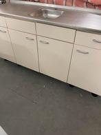 Keukenblokje, Huis en Inrichting, Keuken | Complete keukens, Ophalen, Gebruikt, Enkelwandige keuken, Grijs