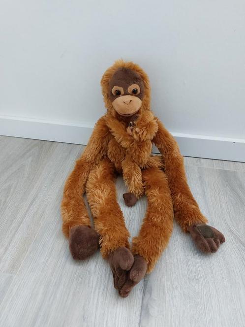 Knuffel Ravensden aap met baby orang oetan K8844, Kinderen en Baby's, Speelgoed | Knuffels en Pluche, Zo goed als nieuw, Overige typen