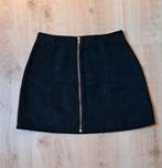 H&M suède rok met rits, H&M, Verzenden, Zwart, Zo goed als nieuw