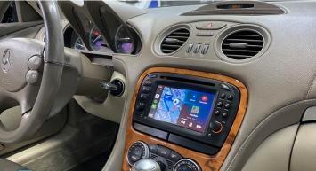 Android 14 Radio navigatie mercedes sl r230 2008 carplay, Auto diversen, Autoradio's, Nieuw, Ophalen of Verzenden