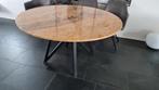 Unieke ronde eettafel, marmer - 140cm diameter, Huis en Inrichting, Tafels | Eettafels, Ophalen, Gebruikt, Rond, Vijf personen of meer