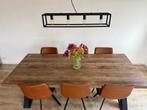 Eetkamertafel inclusief stoelen, Ophalen, 50 tot 100 cm, Zo goed als nieuw, Vijf personen of meer