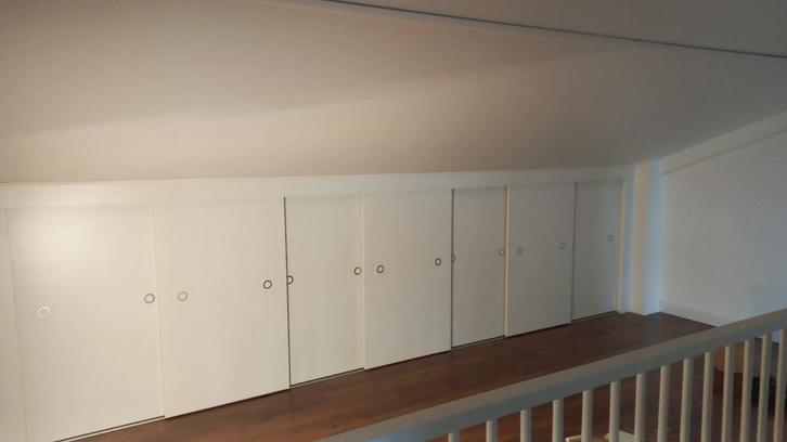 Kastenwand knieschot kast schuine wand schuifdeuren op maat., Doe-het-zelf en Verbouw, Deuren en Horren, Nieuw, Binnendeur, Minder dan 200 cm