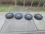 Winterbanden 4x100 185/65 R15 met stalen velgen, Auto-onderdelen, Banden en Velgen, Ophalen, Gebruikt, 15 inch, Banden en Velgen