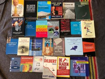 Partij van 26 boeken over, zelfhulp advies management,traini beschikbaar voor biedingen